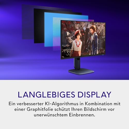 Alienware 27 Gaming Monitor - AW2725Q, 4K UHD (3840x2160), 240Hz, QD OLED