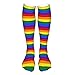 Calze Alte Coscia Arcobaleno Pride Flag Lgbt Sopra il Ginocchio Calze a Compressione Calze Lunghe per Donne Uomini