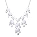 Jane Stone Pure White Mini Bubble Necklace Cluster Jewelry Little Bubble Necklace Fashion Jewelry Bib Statement Jewellery Lovely Necklace(Fn0626SM-Pure White)