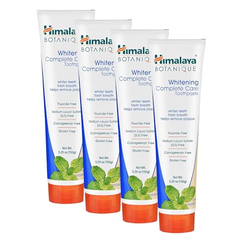 Dentifrice naturel sans fluor Himalaya Botanique Simply Peppermint 150g lot de 4