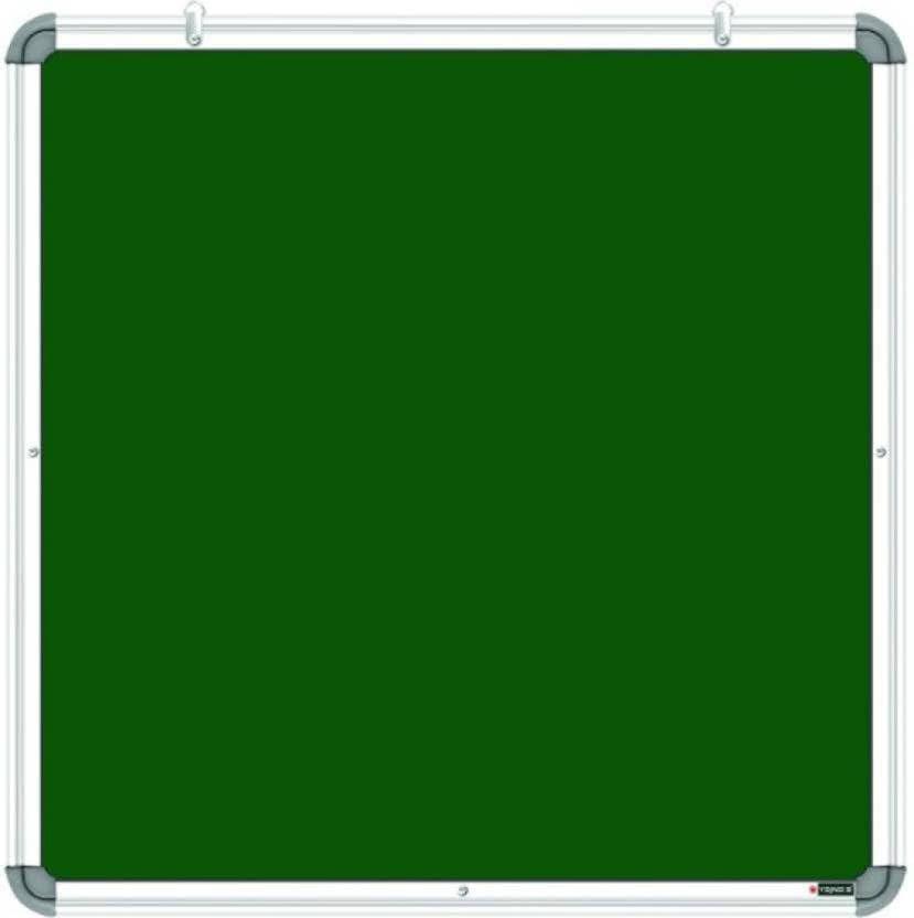 Image of Non-Magnetic 2X2 Feet Double Sided White Board & Chalkboard Both Side Writing Boards, One Side Whiteboard Marker & Back Side Chalkboard Surface - Pack of 1 Piece