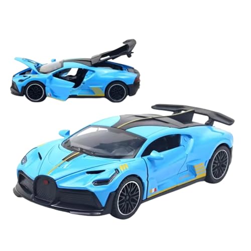 Image of Bugatti Divo 1:32 Exclusive Alloy Metal Pull Back Die-cast Car Diecast Metal Pullback Toy car with Openable Doors & Light, Music Boys Gifts Toys for Kids【Colors as Per Stock】