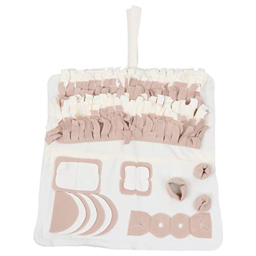 犬 猫 訓練毛布 ノーズワークマット 餌入れおもちゃ 分離不安?食いちぎる対策 運動不足?ストレス解消 洗いやすい 65X65cm 中型?大型犬に向け