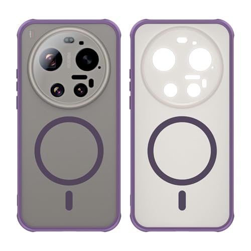 Image of Compatible with Xiaomi 17 Ultra Case Cover,Compatible with MagSafe,Anti-Fall,Compatible with Xiaomi 17 Ultra 5G 25128PNA1C Cell Protective Phone Case Purple