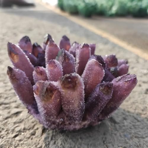 Cristal de roche phantom violet, pièce de collection exclusive 500g