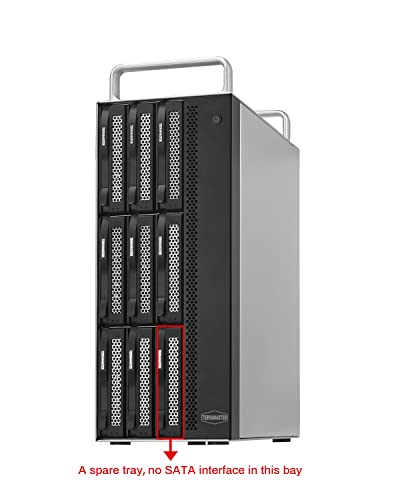 Image of Terramaster D8-332 Thunderbolt 3 Storage - Compact Professional-Grade 8-Bay Tower Thunderbolt3 Hardware RAID Enclosure - RAID 0 /1 /5 /10 /JBOD Support - External Hard Drive Storage