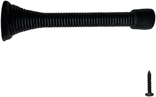 Miniatura 10 de Design House 189043 - Tope de puerta rígido fundido, negro mate, paquete de 10