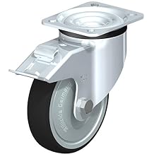 Blickle LK-Path 125K-1-FI-FK Swivel Caster, 4.92" Wheel Diameter, 550 lb. Load Capacity