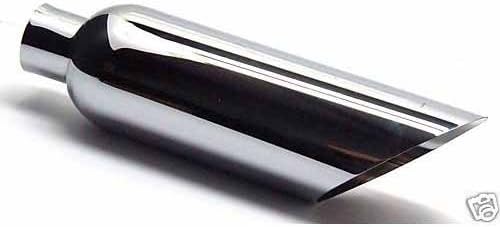 Exhaust Tip Chrome Plated 6 X 18 Af 2.5 Inlet Wesdon Exhaust Tip