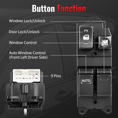 8482016060 Power Window Switch Driver Side by Nakonic - Used condition - Image 7