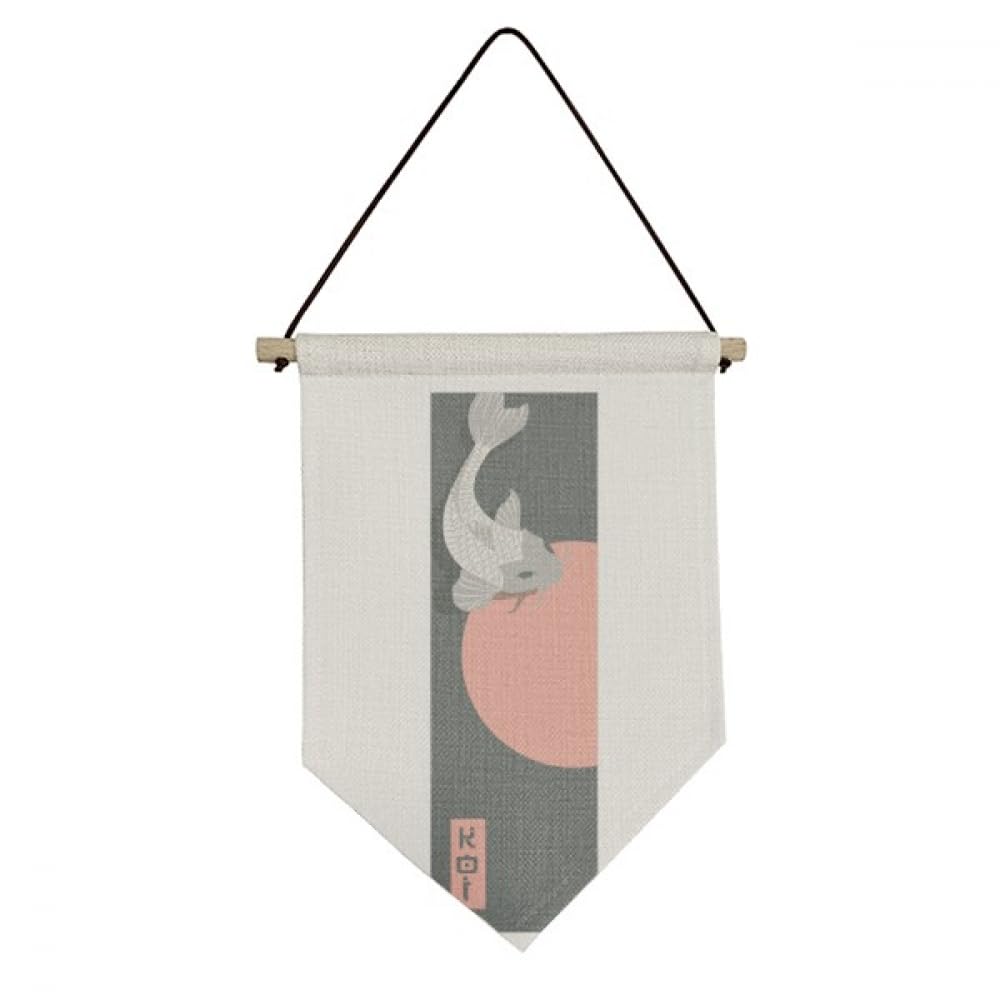 Drapeau chinois traditionnel toile suspension murale poisson soleil levant Asie - 4