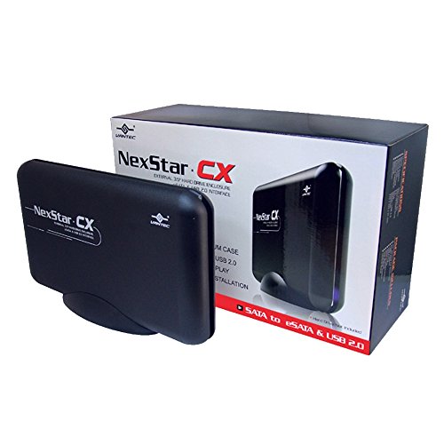 Vantec NexStar CX NST-300SU-BK 3.5-Inch SATA to USB 2.0 and eSATA External Hard Drive Enclosure (Black)