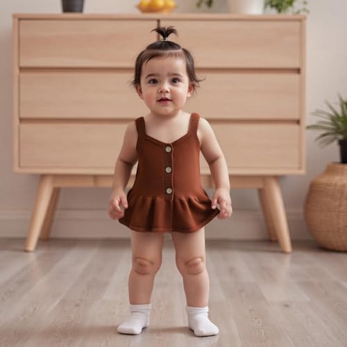 Toddler Girl Cardigan Sweater Knitted Cami Tops Sleeveless Ruffled Sweater Cute Fall Clothes 3 6 9 12 18 Months2