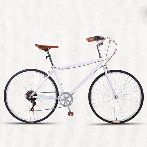 Wmmner Bicicleta Urbana de 26 Pulgadas de Acero Al Carbono, Bicicleta Retro de Montaña Ligera, para Hombres Y Mujeres Que Se Desplazan Al Trabajo/C/26 Pulgadas
