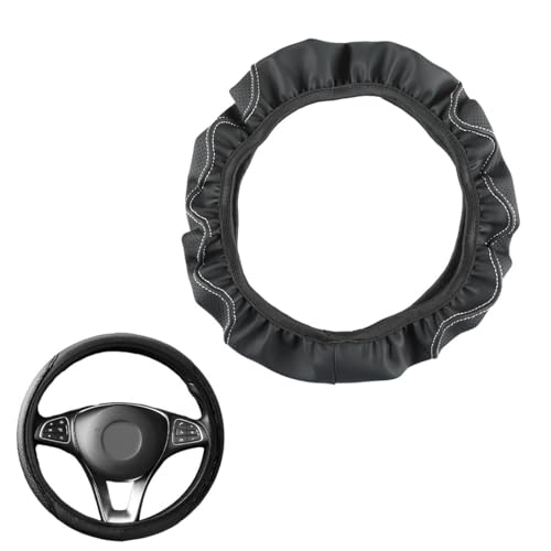 DOKRIN Coprivolanti per auto Coprivolante per auto monoblocco, coprivolante in pelle elastica, volante antiscivolo per veicoli, accessori universali per volante
