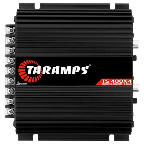 Taramps TS 400x4 Black Car Audio Amplifier - 400W RMS 4-Channel Class D, 2 Ohms,...