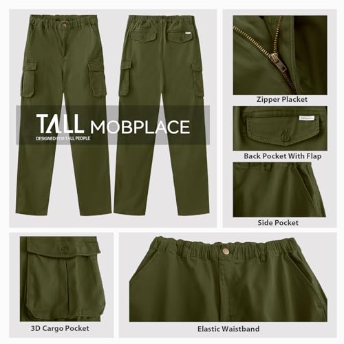 Men's 34"/36" Inseam Casual Cargo Pants4