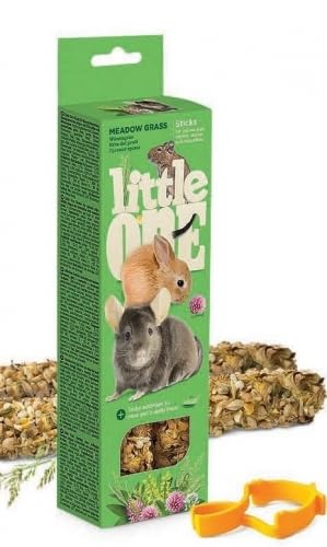 Little One Stick Snacks pour rongeurs lapins chinchillas Degus Cochon d'Inde 6 x 2 x 60 g