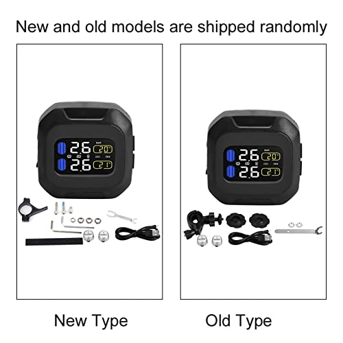 Motocyklowy Bezprzewodowy Czujnik TPMS, Zewnętrzny Czujnik Ciśnienia w Oponach IP5K4K, System Monitorowania Ciśnienia w Oponach z 2 Czujnikami Zewnętrznymi