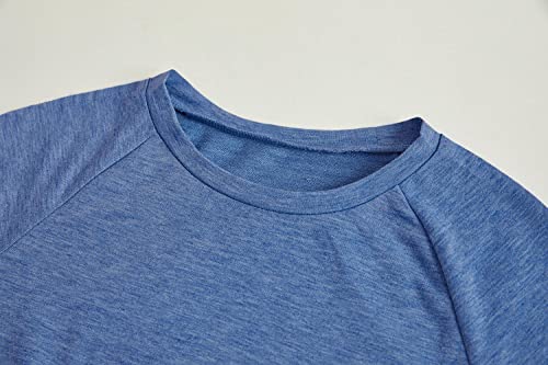 Image of Apbondy Girls Shirts Casual Long Sleeve Crewneck Loose Striped Sweatshirts Pullover Tops