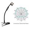 Kimafun Saxophone Microphone Wired for Wireless Belt Pack Transmitter Clip On Instrument for Musicians CX-306 Unidirectional Condenser Mic #2