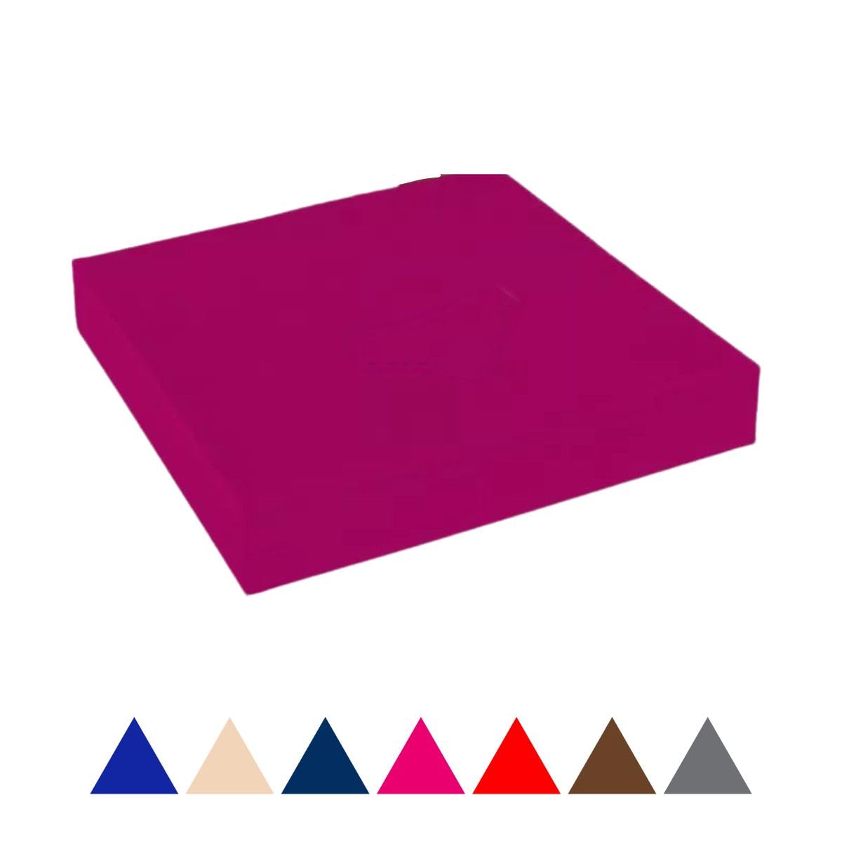 4cm Thick Waterproof Chair Cushion Comfortable Seat Pad with Removable Zipped Cover for Kitchen, Dining, Living Room & Garden Patio Rattan Furniture (Purple, 16" x 18" (40 x 45 cm))
