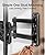Pipishell Full Motion TV Wall Mount for 26-65 Inch Flat Curved TVs, Heavy Duty Single Articulating Arms, Corner TV Mount Up to VESA 400x400mm and 77lbs, Support Swivel, Tilt, Level Adjustment