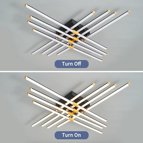 Plafonnier LED avec télécommande pour chambre et salon moderne minimaliste