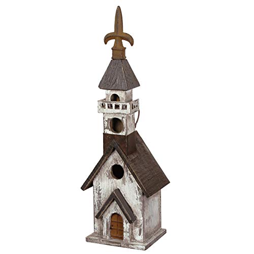 Carson Home Accents 106634 Birdhouse Church Black White 17.75 X 5.5 #TOP5