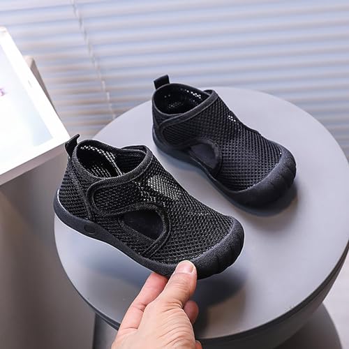 Toddler Water Shoes Anti Kick Kids Mesh Soft Barefoot Beach Walking Surfing Yoga Adjustable Sandals Slippers4