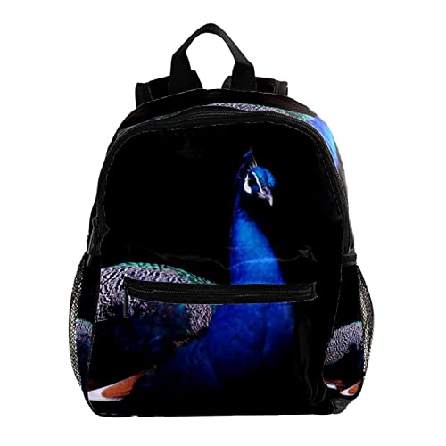 Sac à dos enfants paon 30,5 cm : mini sac de voyage pour garçons et filles