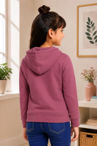 Image of ADBUCKS Girl's Cotton Hooded Sweatshirt