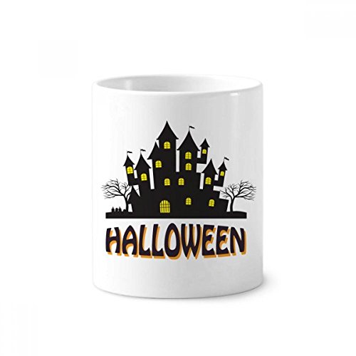 Porte-céramique brosse à dents Halloween, tasse blanche multi-usage de 350ml