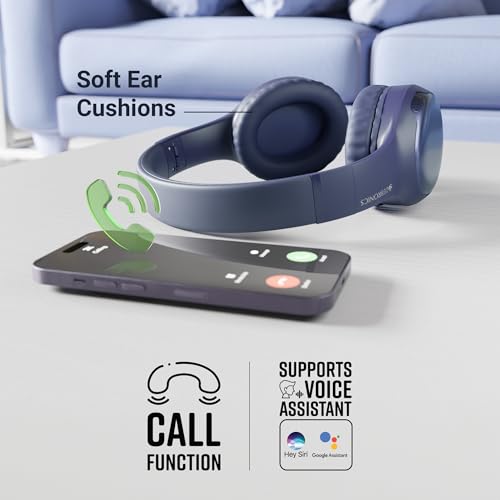 ZEBRONICS Thunder Max Bluetooth Over Ear Headphone with 120*Hrs Playback, 3 EQ Modes, 40mm Bass Driver, Fast Charging, Gaming Mode, Dual Pairing, BT v5.4, AUX, Metallic Finish (Purple) ZEBRONICS Thunder Max Bluetooth Over Ear Headphone with 120*Hrs Playback, 3 EQ Modes, 40mm Bass Driver, Fast Charging, Gaming Mode, Dual Pairing, BT v5.4, AUX, Metallic Finish (Purple)