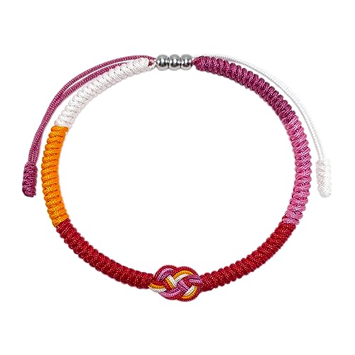 LAMIBEE Pride Infinity Love Wins, Pulseras Tibetanas Envolventes de Muñeca...