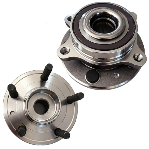 513275 Front/Rear Wheel Bearing Hub Assembly w/ABS Fit for 2009-2019 Ford Edge Flex Police Sedan Taurus, 09-16 Lincoln MKS MKT MKX, 5 Lug Wheel Hub 2 PCS