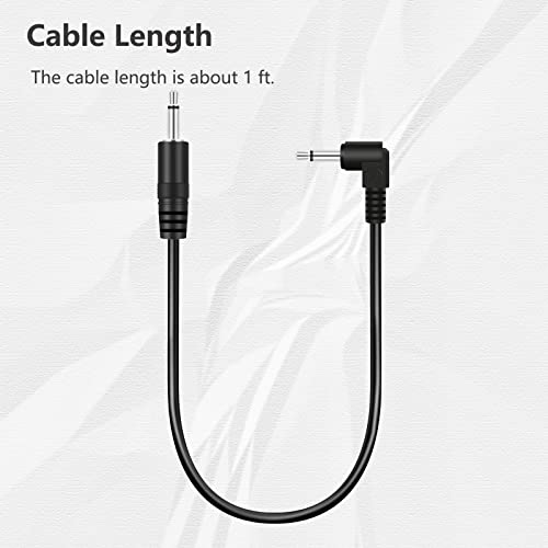 2 Pack Cable de Audio Mono 3.5mm con Conector en Ángulo miniatura 4