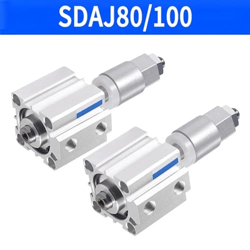 Piston à double effet SDAJ80 avec réglage de course précis