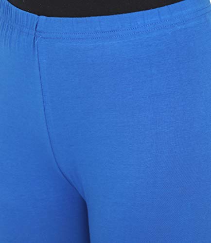 Image of Women's Cotton Lycra Ankle Length Leggings | Soft & Stretchable Everyday Wear