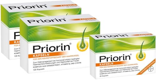 Bayer Vital GmbH Priorin Vorteilsset 2 x 120 Kapseln + gratis 30 Kapseln