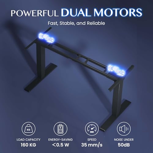Höhenverstellbarer Schreibtisch von Flexispot mit Dual-Motor-System