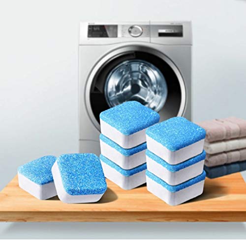 24 Stück feste Waschmaschinen-Reiniger, feste Brausetabletten-Waschmaschinen-Reiniger, Tiefenreinigungs-Entferner mit dreifacher