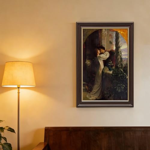 Impression toile Frank Dicksee de Romeo et Juliette decoration murale salon 61x91.4