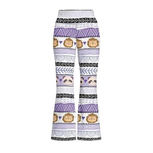 Hawapod Girls Yoga Pants Vintage Striped Flare Bell Bottoms Daily Girls Clothes