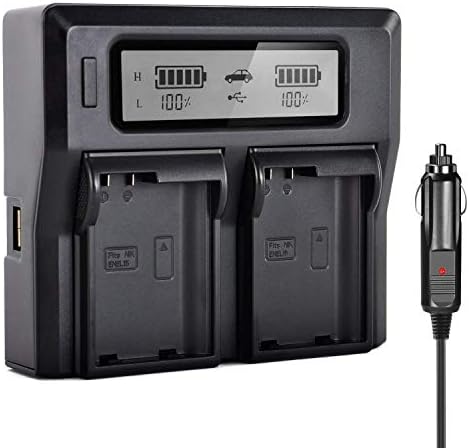 PHOTO MASTER EN-EL15 LCD Dual Charger for Nikon D800 D810 D800E D610 D700 D750 D7200 D7100 D7000 1 V1 Digital Camera
