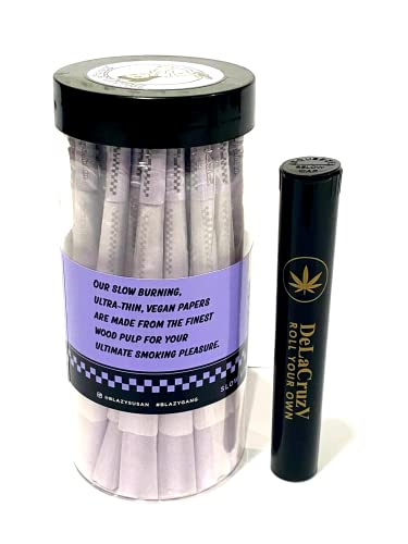 Blazy Susan Pre-Rolled King Size Purple Cones 50 Counts Per Jar And Delacruzv Tube. #TOP1