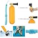 SHOOT Floating Hand Grip Handle Stick Bobber Floaty Handheld Monopod for Hero13 12 11 10 9 8 7 Black Silver White 6 5 4 3+ 3 Hero(2018) with 12pcs Anti Fog Inserts