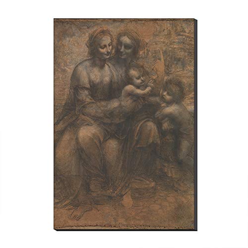 Toile Vierge et l'Enfant de Vinci, une impression haut de gamme sur toile d'art de 70x100 cm