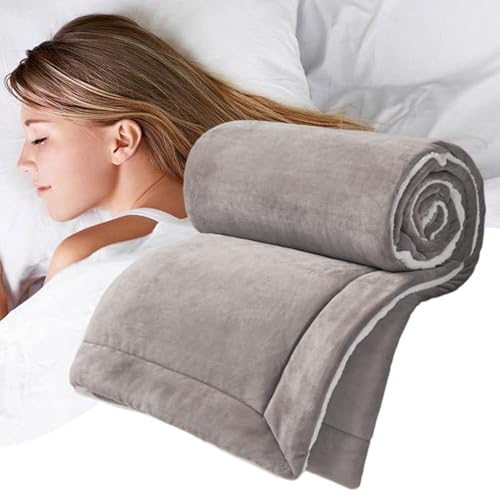Couverture réversible en polaire chaude et épaisse pour lit - 5