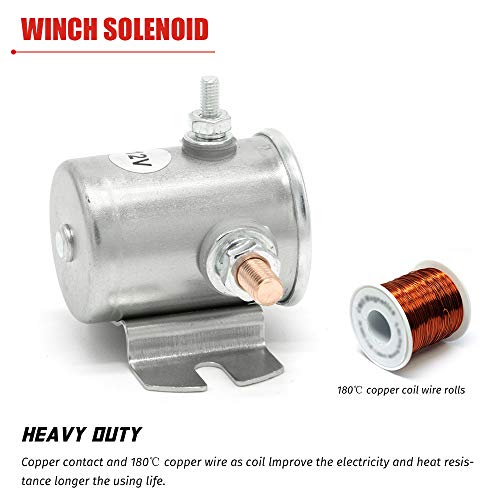 Continuous Duty Solenoid Relay 3 Terminal for Winch, Marine, Golf Cart SPST 12VDC Max 200A Replaces # 1114240, 1114241, 1114538, 97240-X, 70091714, 974-1215-10-16,934-1215-010-16 by A ABIGAIL - Image 4